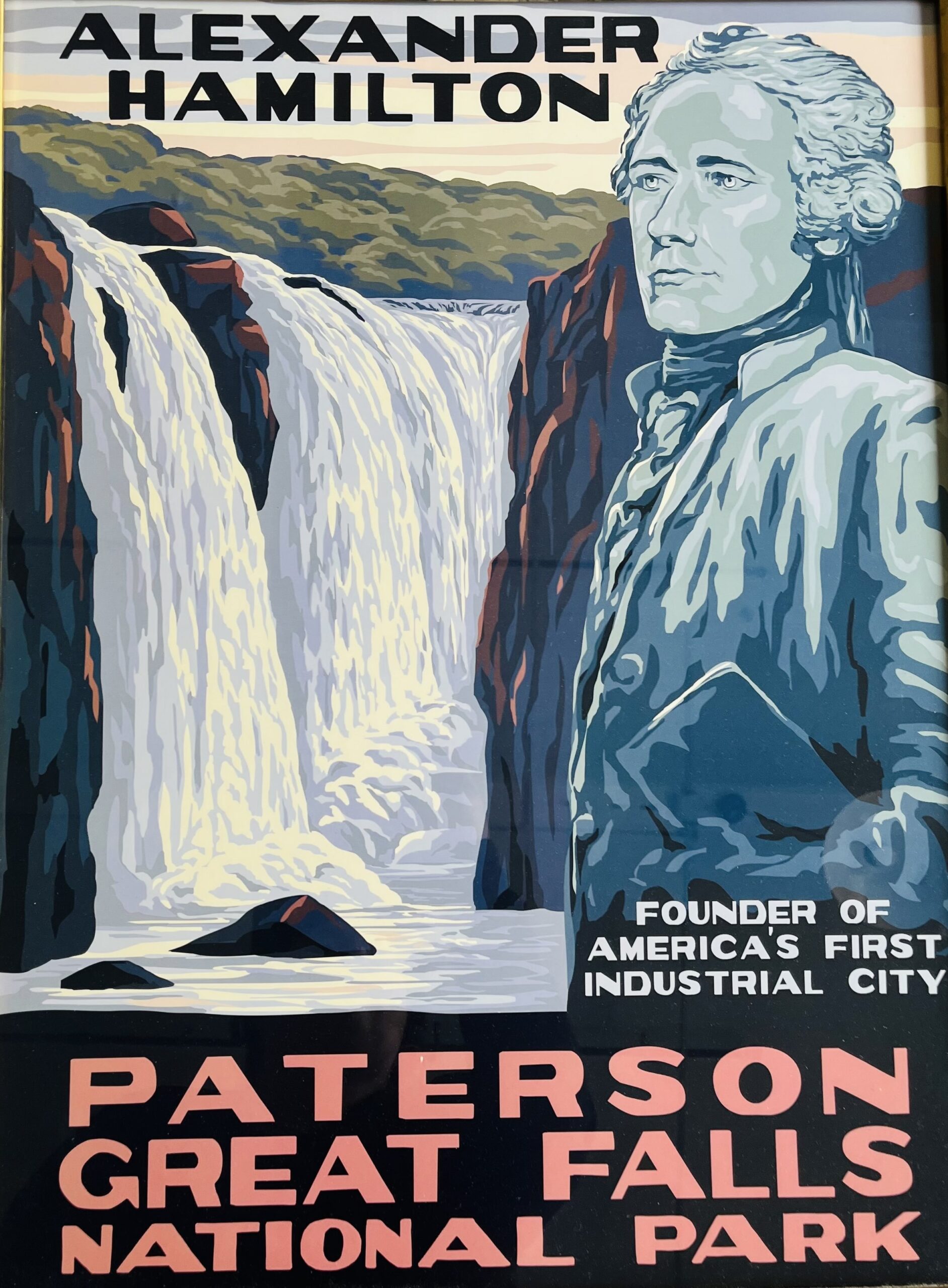 Alexander Hamilton&Paterson Great Falls National Park Poster